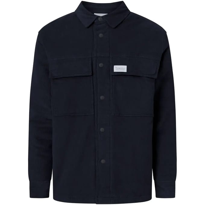 Katoenen Zachte Ribfluwelen Overhemden KnowledgeCotton Apparel