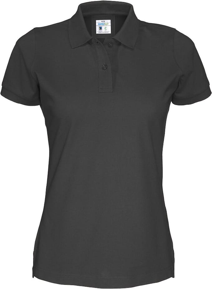 Cottover POLO PIQUE LADY - GOTS GECERTIFICEERD 141005 - Zwart - M