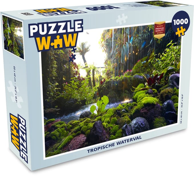 Puzzel Tropische waterval - Legpuzzel - Puzzel 1000 stukjes volwassenen
