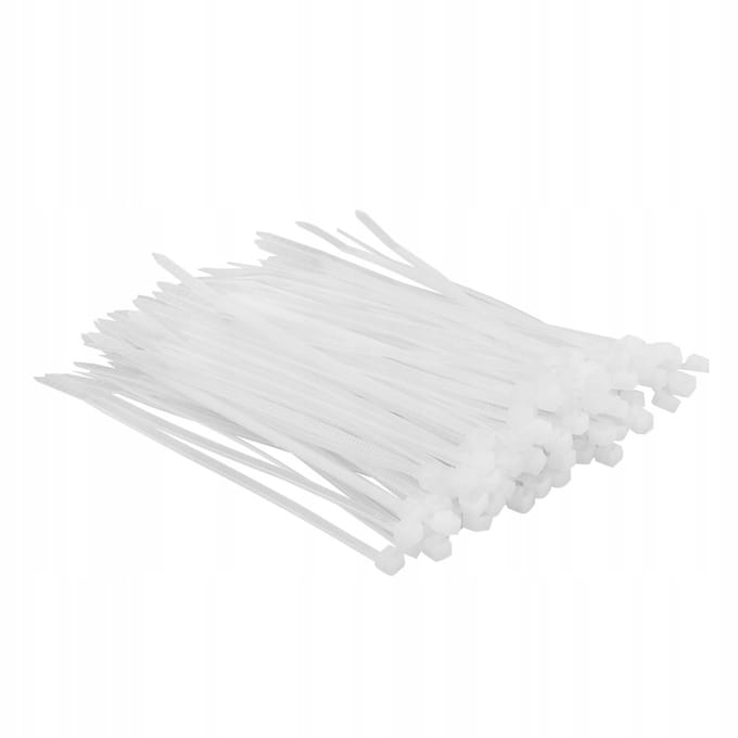 Kabelbinders 2,5 x 100 mm - 100 stuks - Wit