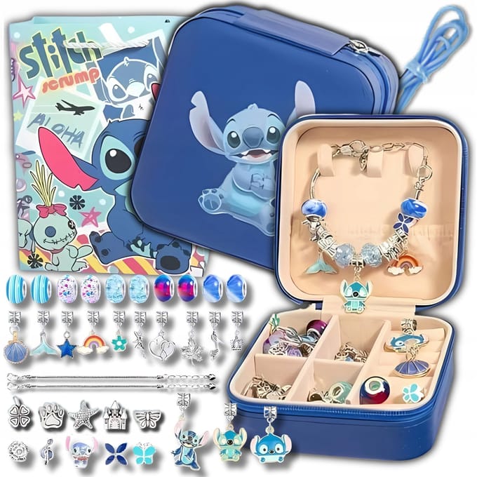 Kit de Perles et Broderie Lilo pour la Création de Bijoux, Bracelets et Modes