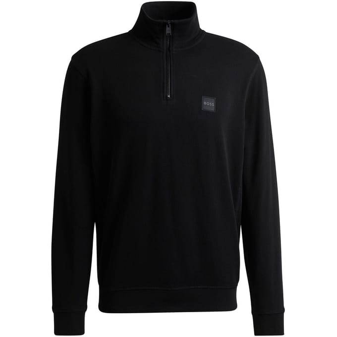 Boss Heren Badstof Sweatshirt (Zwart)