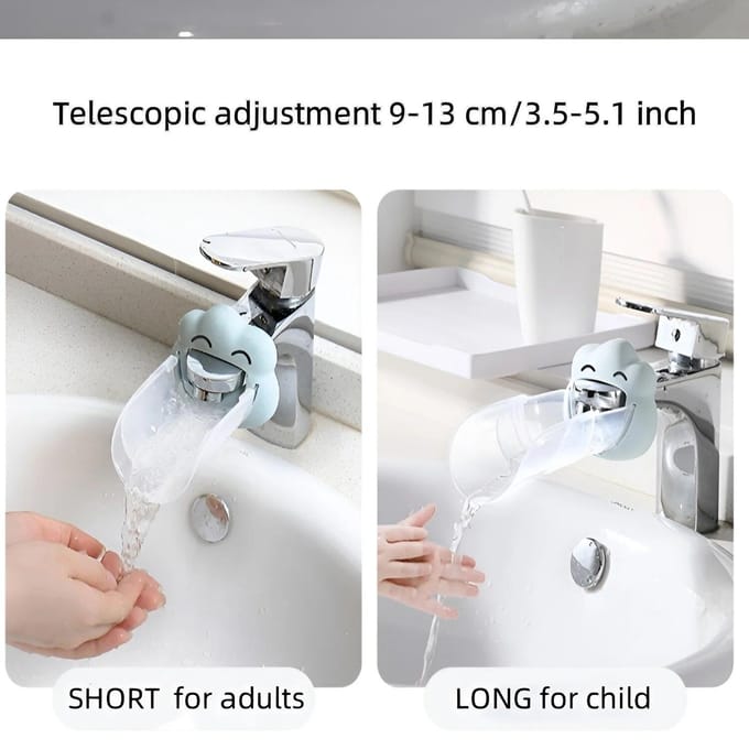Robinet réglable pour le lavage des mains des enfants, Assistant d'eau étendu pour la cuisine et la salle de bains gray