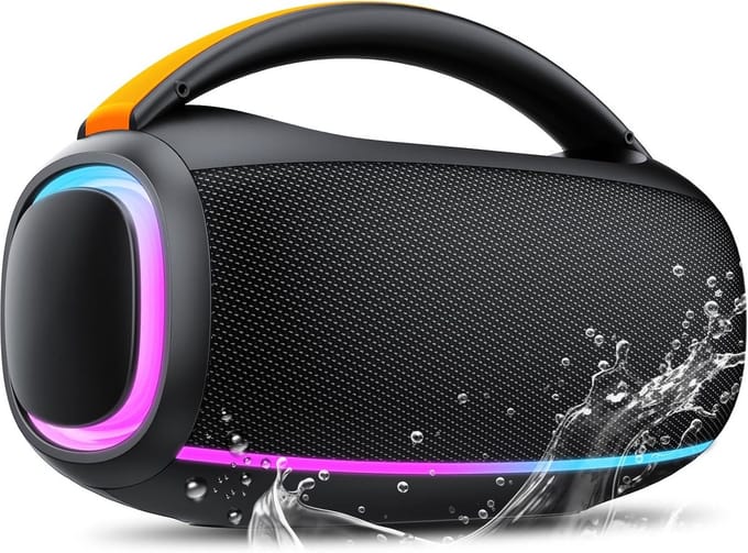 Draagbare Bluetooth Speaker 80W met Dubbele Bass Drivers - Waterdicht IPX7