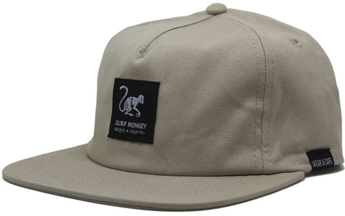 5-panel pet voor heren/dames - 100% biologisch katoen - One size (beige)