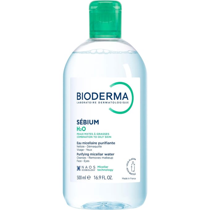 Bioderma Sebium Cleansing Micellar Water for Combination to Oily, Acne-Prone Skin 500ml