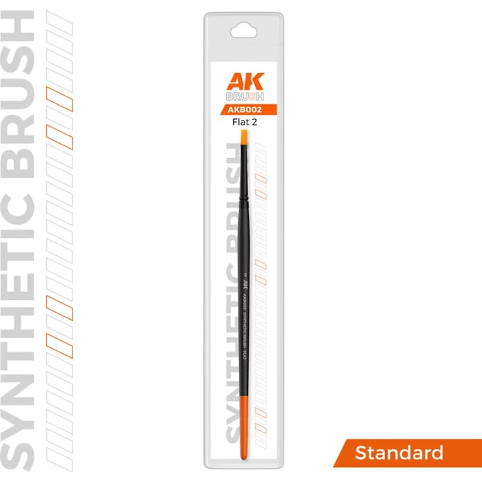 AK Interactieve Synthetische Platte Kwast Maat 2