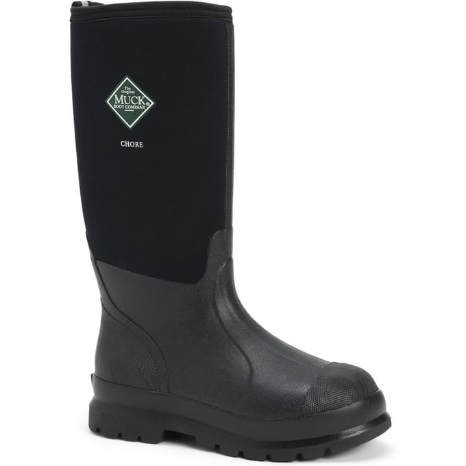 Muck Boots Chore Classic Hi Zwarte Regenlaarzen
