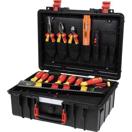 Wiha Gereedschapskoffer basis set L elektrisch - 18-delig - 45530