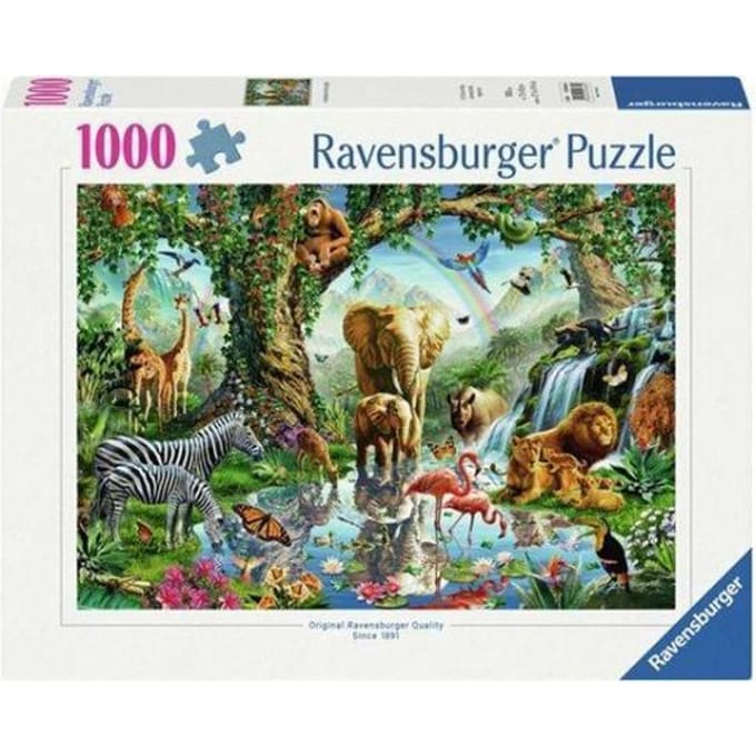 Ravensburger puzzel legpuzzel jungle avontuur - 1000 stukjes dieren.