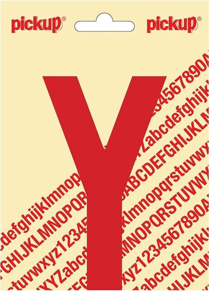 Pickup plakletter Nobel 120mm rood Y - 31022120Y