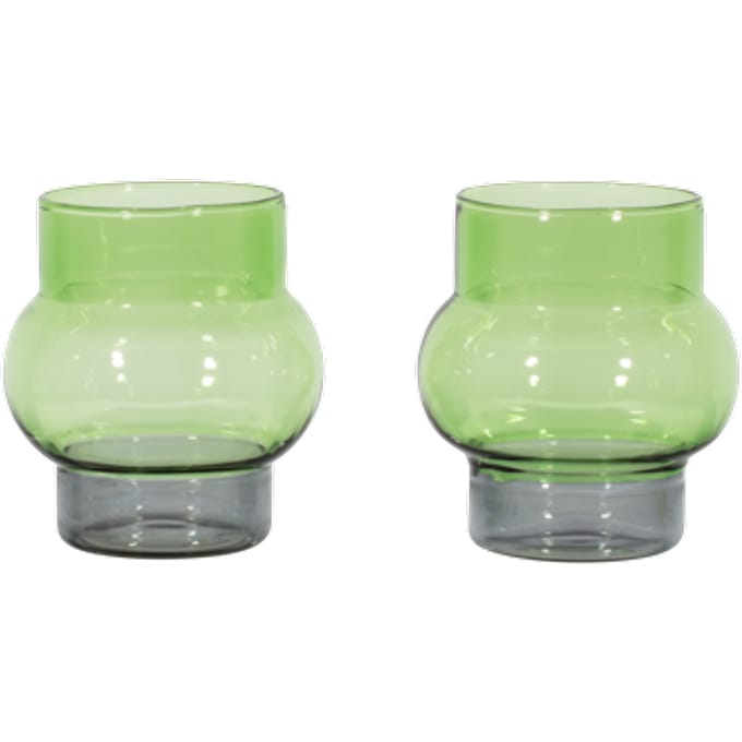 Tom Dixon - Bump Short glazen set - groen