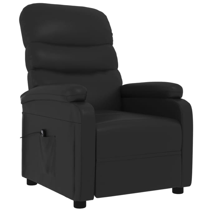 vidaXL - Fauteuil - elektrisch - verstelbaar - kunstleer - zwart