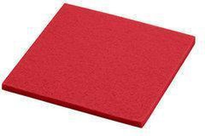 Daff Onderzetter - Vilt - Vierkant - 10 x 10 cm - Cherry - Rood