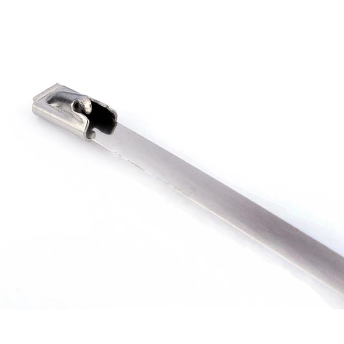 50 stuks 8  (4.6200mm) RVS Uitlaatwikkeling Gecoat Zelfborgende Kabelbinders