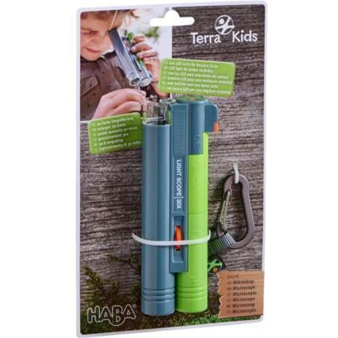 HABA Terra Kids - Microscoop - Junior 14 X 4,7 Cm Groen/grijs