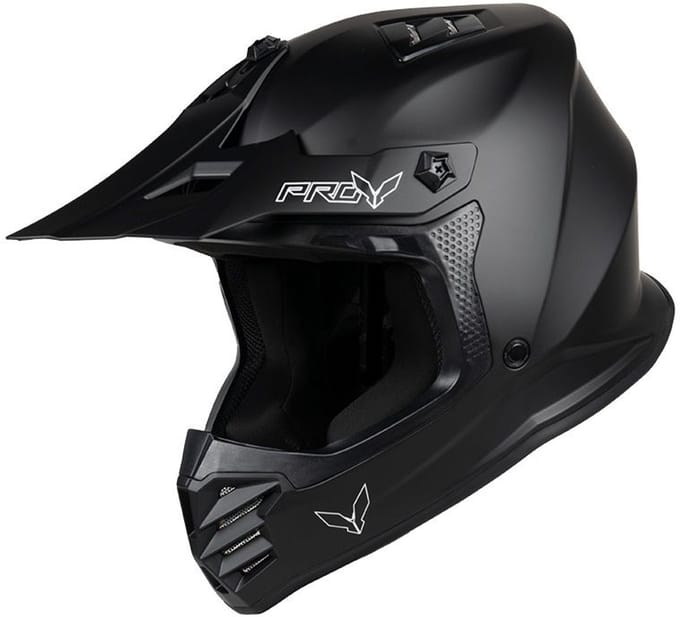 DXR Crosshelm - Hawk - Zwarte Mat - L
