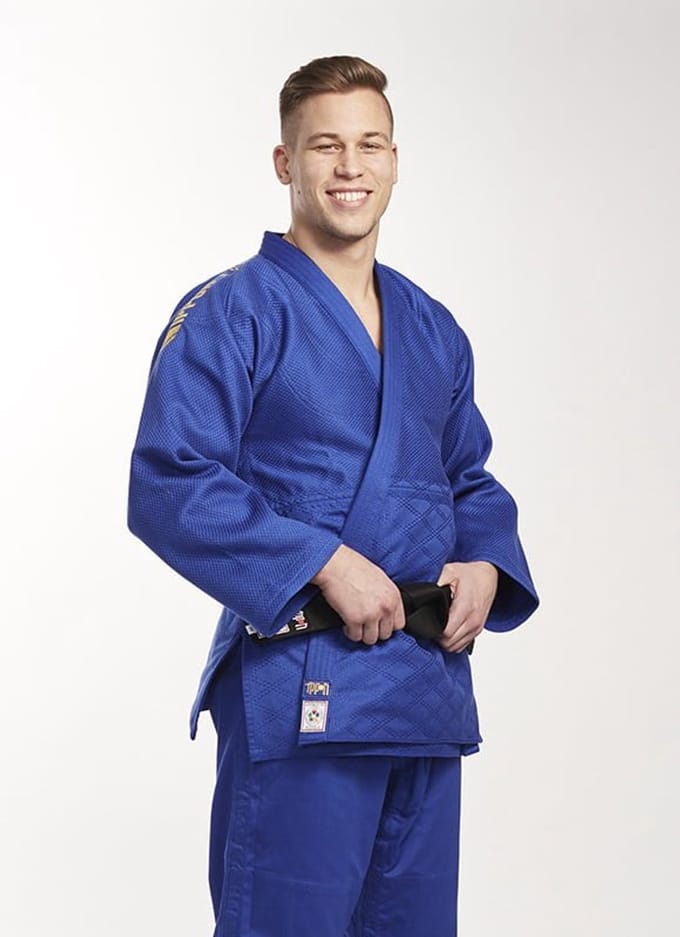 Ippon Gear Legend regular IJF gekeurde Blauwe judojas (Maat: 150)