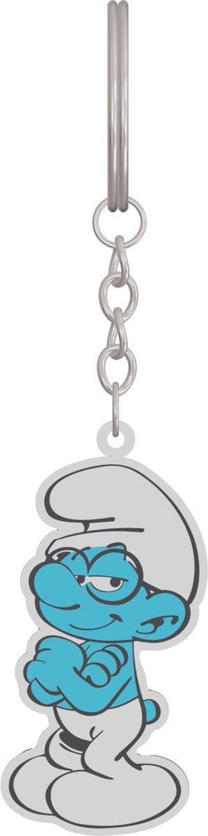 sleutelhanger de Smurfen - Brilsmurf - Metaal - 6 cm