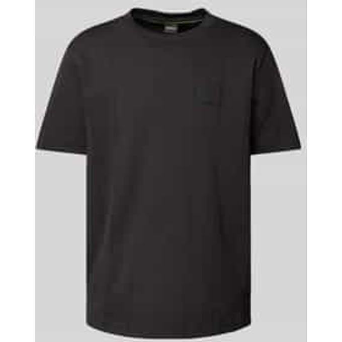 T-shirt met labelpatch, model 'DropNeedle'