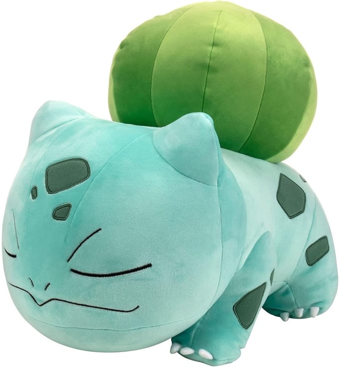 Pokemon Slapende Bulbasaur pluche 45cm Bekende knuffels
