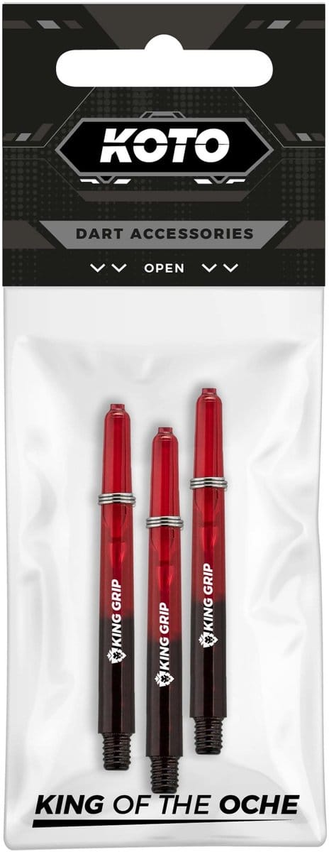 KOTO King Grip Colors Red Black - Dart Shafts Medium