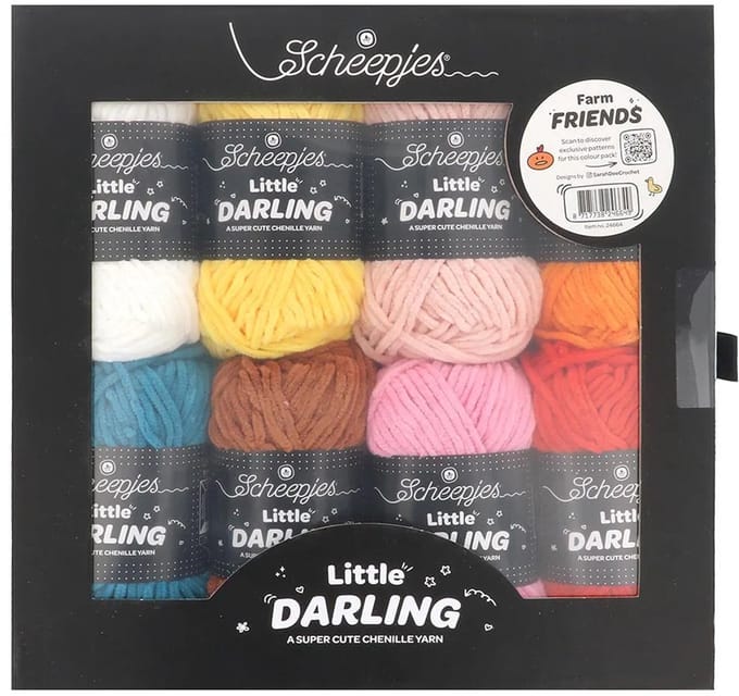 Scheepjes Little Darling colour pack 8x25g-Farm Friends