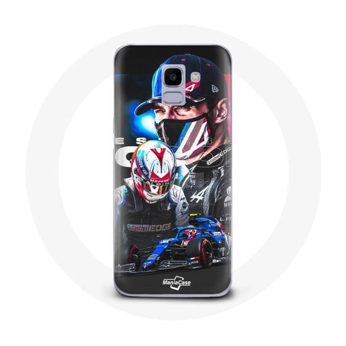 Case voor Samsung Galaxy A6 2018 Formule 1 Esteban Ocon F1 Racing Driver