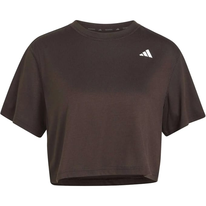 Adidas We Min Tee Tops & T-shirts Dames - Shirt - Bruin - Maat S