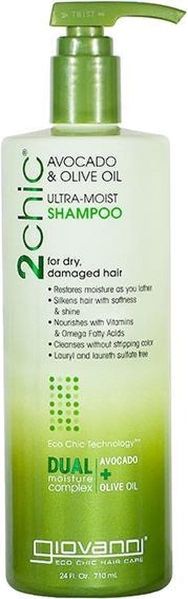 Giovanni Cosmetics - 2chic - Ultra-Moist Shampoo with Avocado & Olive Oil - 710 ml