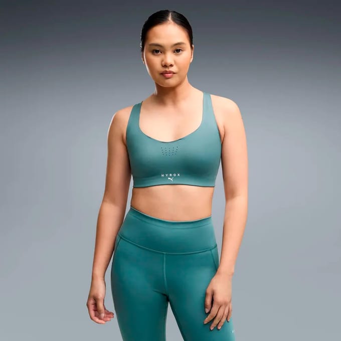 Puma X Hyrox Pwrmode Sportbeha Met Medium Impact Grijs S Vrouw