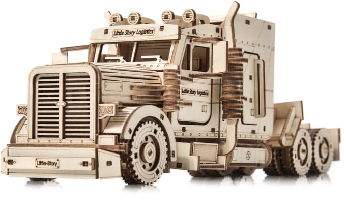 Nice Idea- Bouwpakket 3D DIY Truck van hout