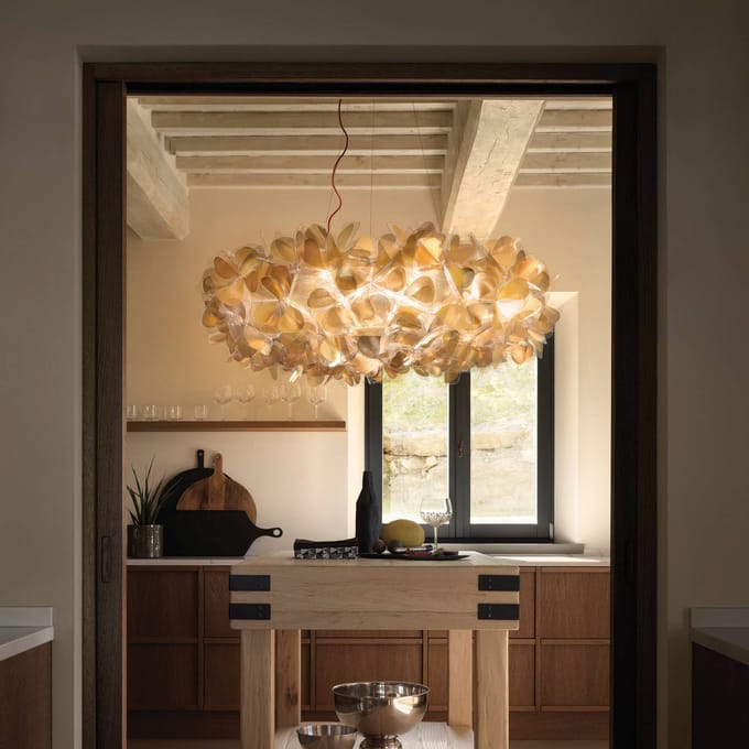 SLAMP Clizia Mama Non Mama Hanglamp Groot Goud/ Rood Draad
