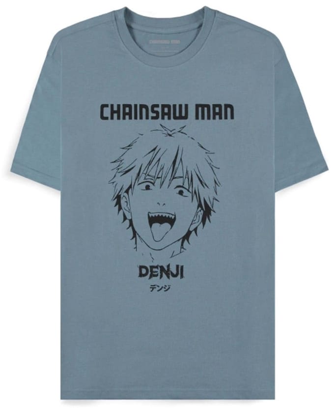 Chainsaw Man - Denji Heren T-shirt - S - Blauw