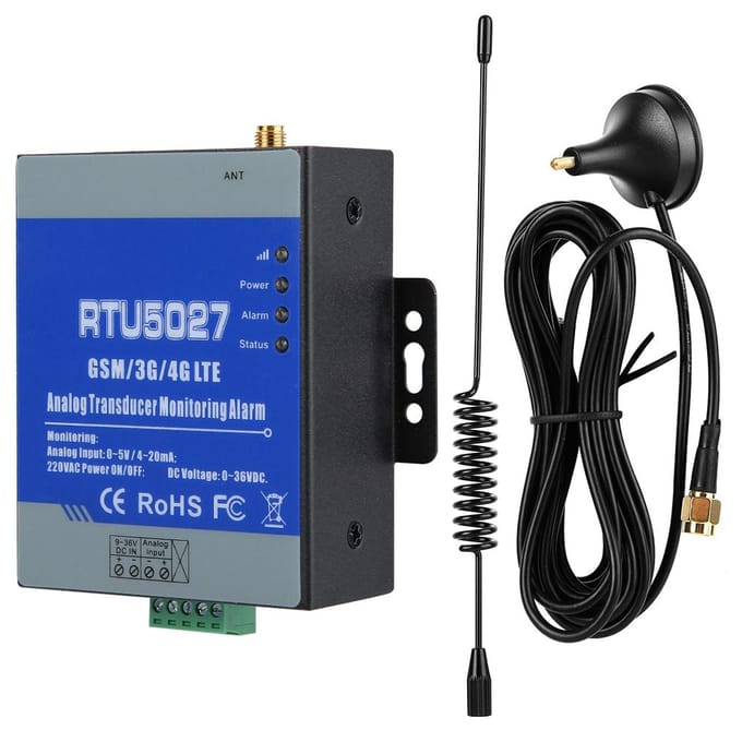 GSM Analoge Alarm Transducer Stroomstatus Bewaking Alarm Controller gray