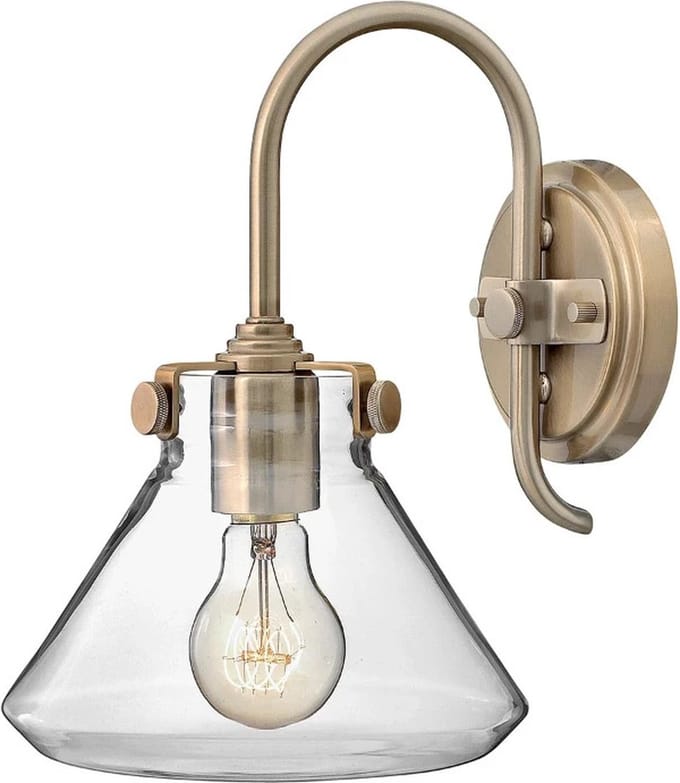 Hinkley LED Wandlamp Congress | 1X E27 Max 60W | Brushed Caramel