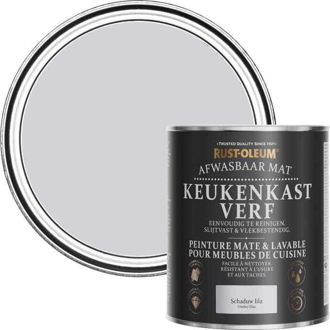 Rust-Oleum Lichtpaars Afwasbaar Mat Keukenkastverf - Schaduw Lila 750ml