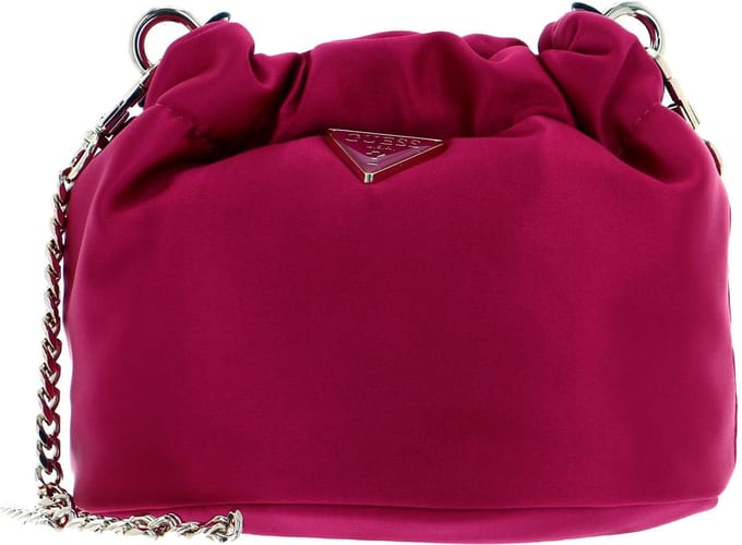 GUESS Schoudertas Velina Mini Pouch Magenta Roze