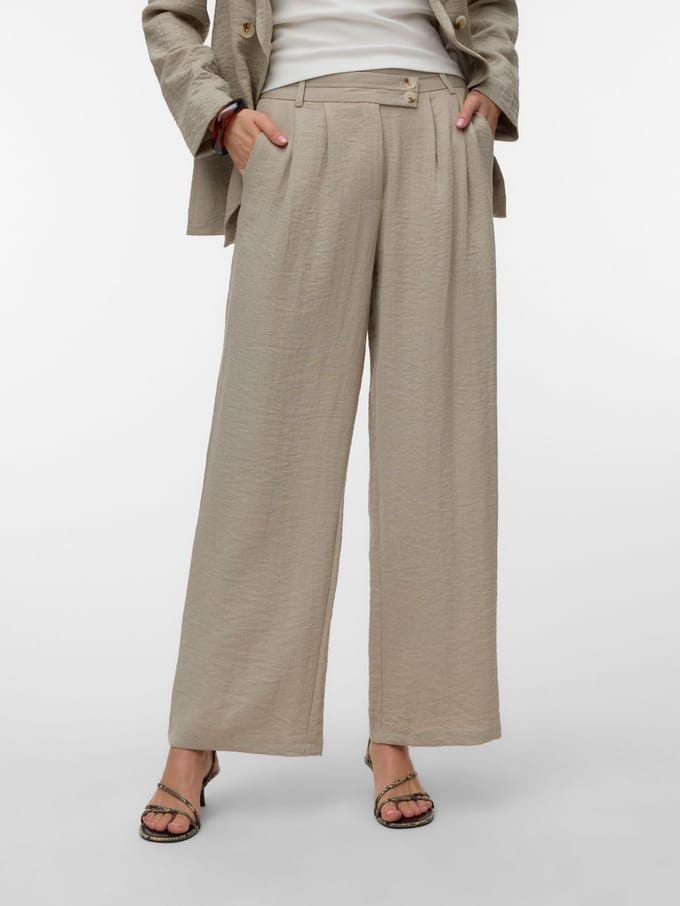 Vero Moda Broeken AWBRAELYN Mid waist Broek