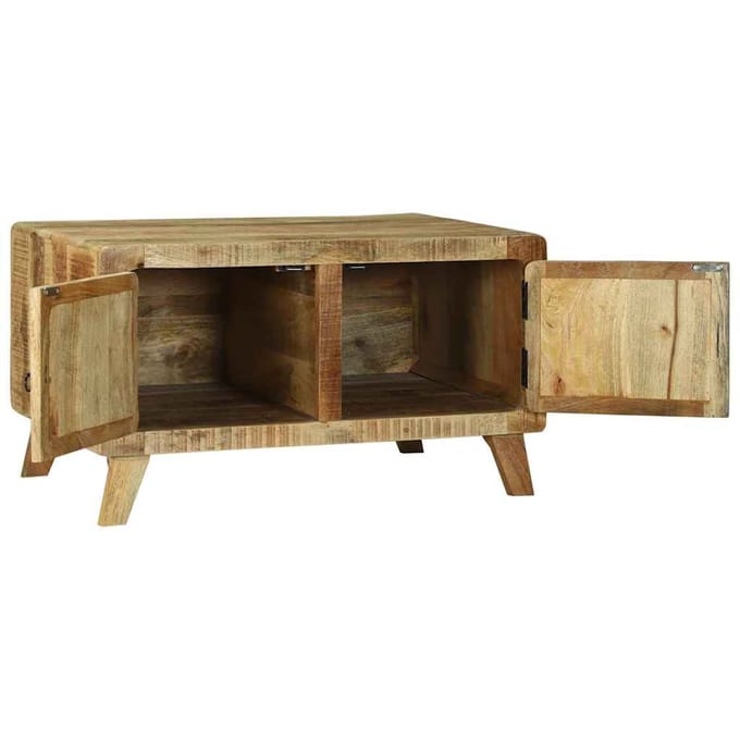 vidaXL - Salontafel - Bruin - 80 - x - 54 - x - 45 - cm - Massief - Mango - Hout