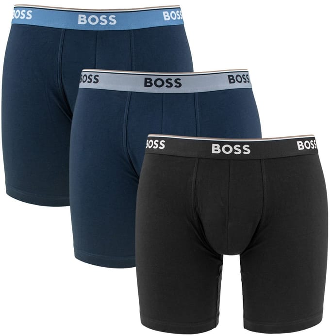 Broek & boxershort van katoenmix in set van 3 model 'BOXERBRLONG 3P POWER'