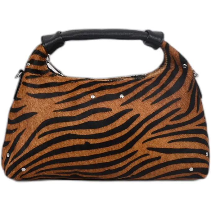 Núnoo Dandy Stripes Deluxe Dark Brown Größe: OS | Handtaschen Outlet | Damen | Braun