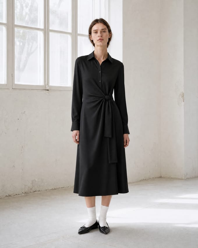 Trydi dress technical jersey | Black - Black / S