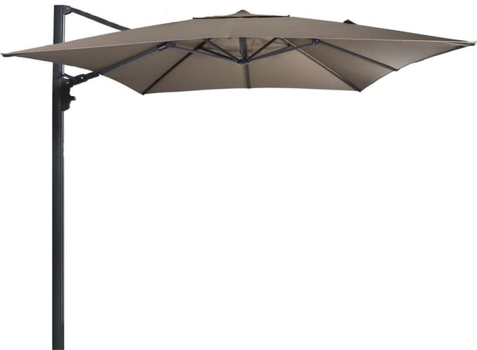 Lesli Living - Push-up parasol Virgo - Taupe - 300x300cm