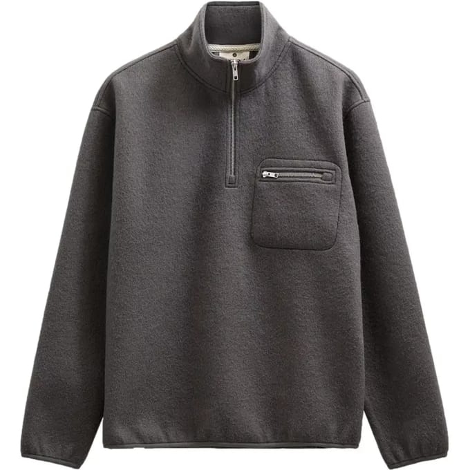 Sweater met halve rits Anerkjendt Toni