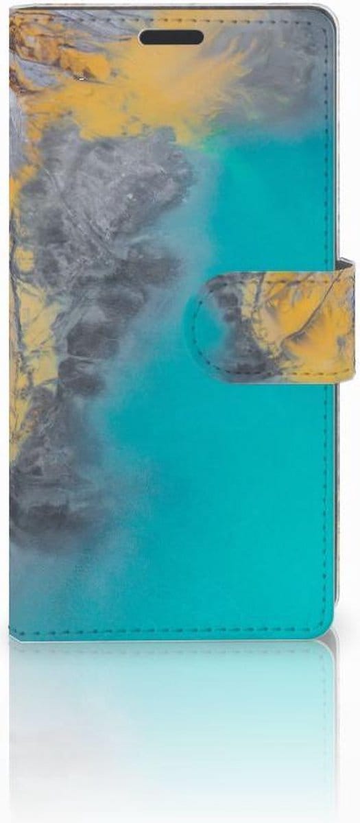 Sony Xperia Z3 Bookcase Marble Blue Gold