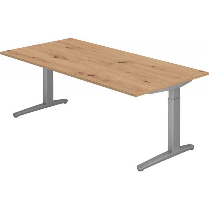 XTRA XB 2E SS | Bureau - 200 x 100 Tafelhoogte I In hoogte verstelbaar Knoestige Eiken