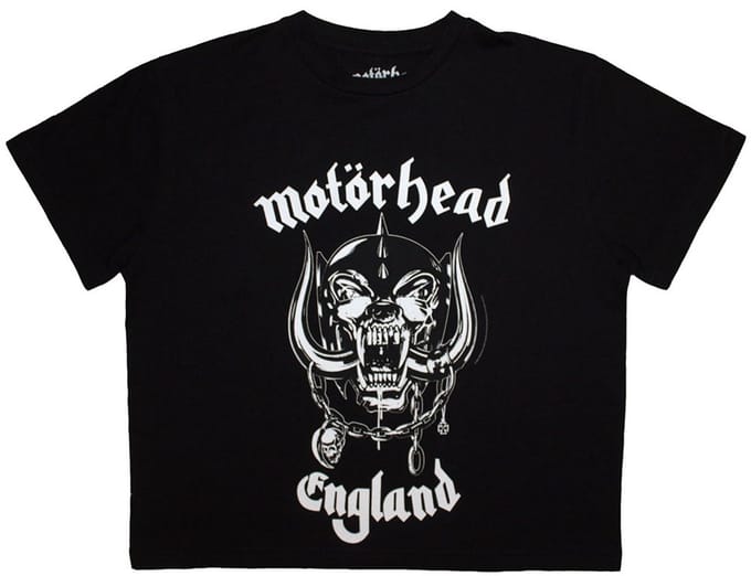 Motorhead - England Crop top - S - Zwart