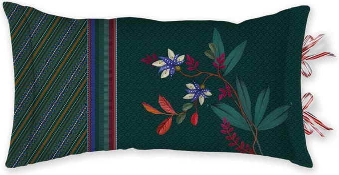 Pip Studio sierkussen Birds in a Row green 35x60 -
