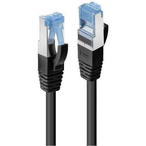 LINDY 47419 RJ45 Netwerkkabel, patchkabel CAT 6A S/FTP 15.00 m Zwart 1 stuk(s)